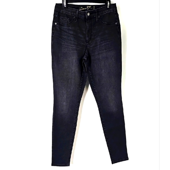 Universal Threads Black 5 Pocket Slightly Faded Stretch Jeans - Picture 1 of 12